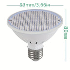 LED skönhetslampa med rött och blått ljus, 200 pärlor – mot akne och för förbättrad hud