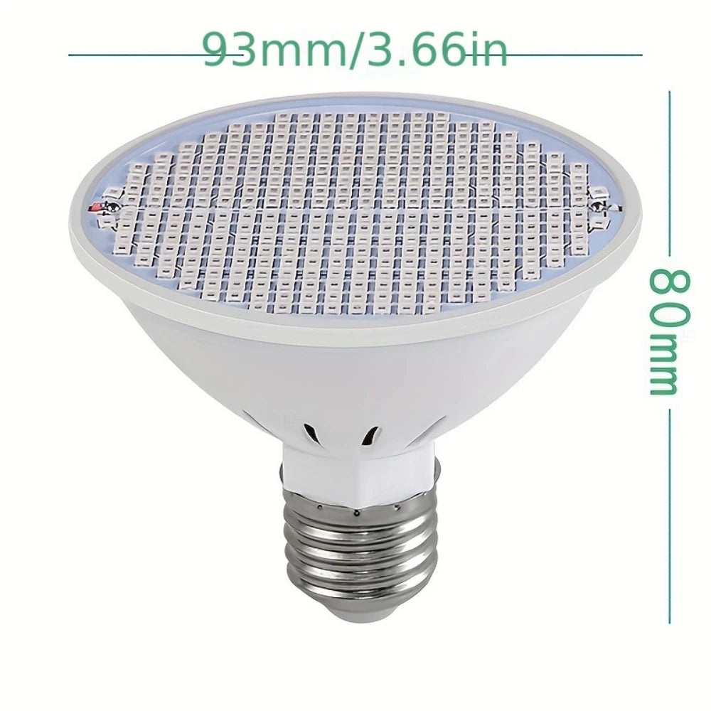 LED skönhetslampa med rött och blått ljus, 200 pärlor – mot akne och för förbättrad hud