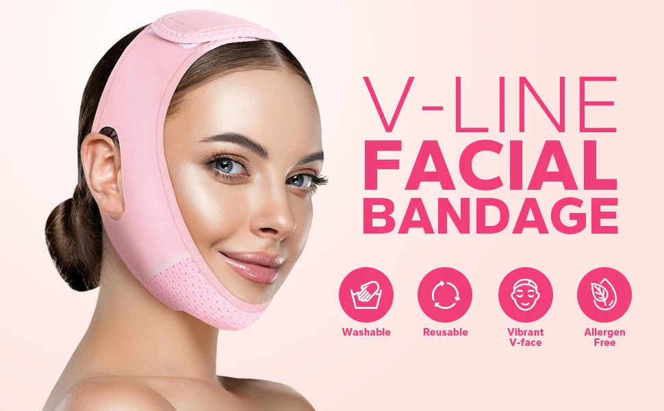 2026 Återanvändbart ansiktsband – V-line mask för dubbelhaka & fastare hud